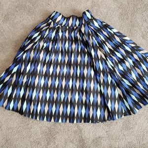 Blue Harlequin long Jun skirt.
